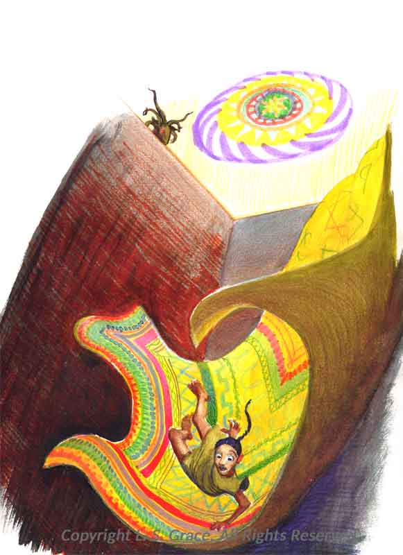 Hamar and carpet falling - Maji! Fantasy Book by L S Grace